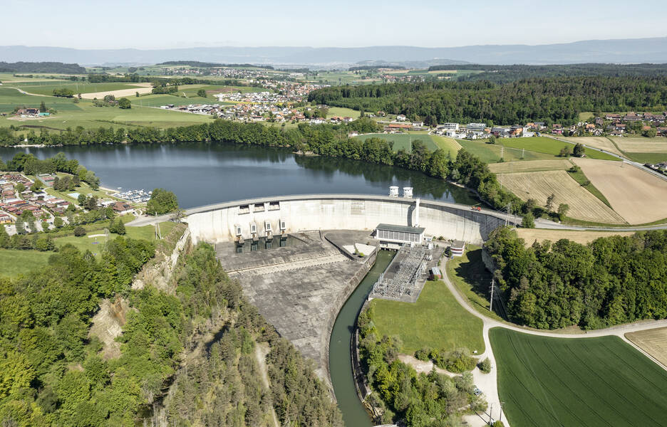 barrage et centrales de Schiffenen